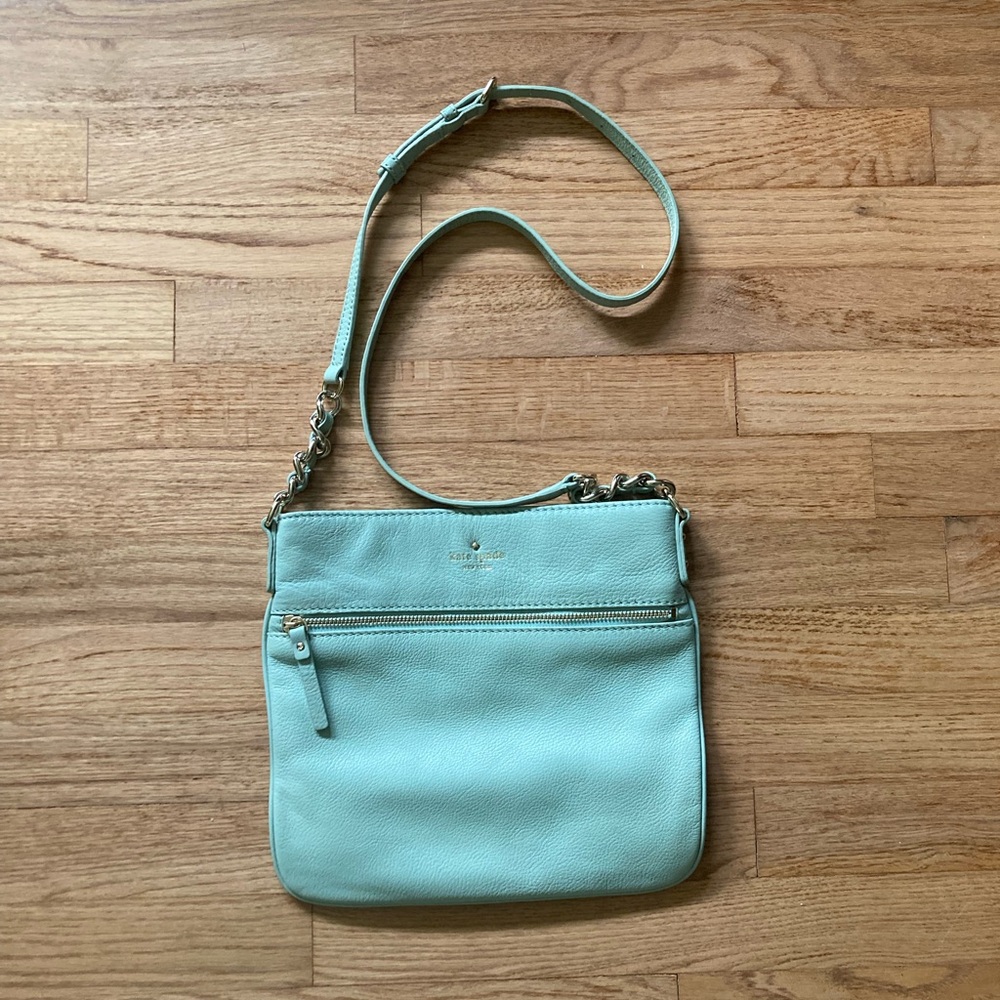 Kate Spade Green Crossbody Bag with Adjustable Strap